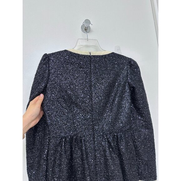 SALONI Glittering Black Jumpsuit with Cream Accents - Picture 11 of 16